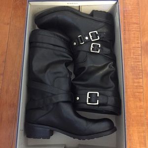Black Boots with silver hardware